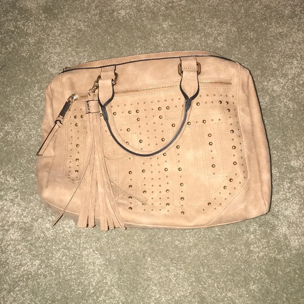 Suede like handbag